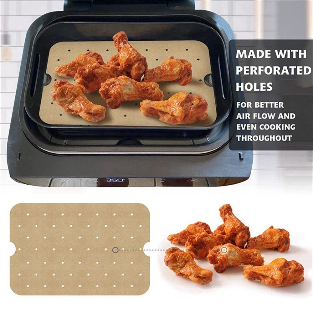 Top 100 Pcs Air Fryer Kertas Sekali Pakai Pengganti Aksesoris Rumah Parchment Pads