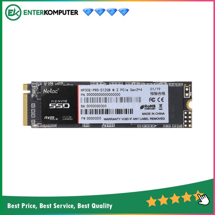 Netac SSD N930E PRO M.2 2280 NVMe PCIe3 x4 512GB / SSD 512GB