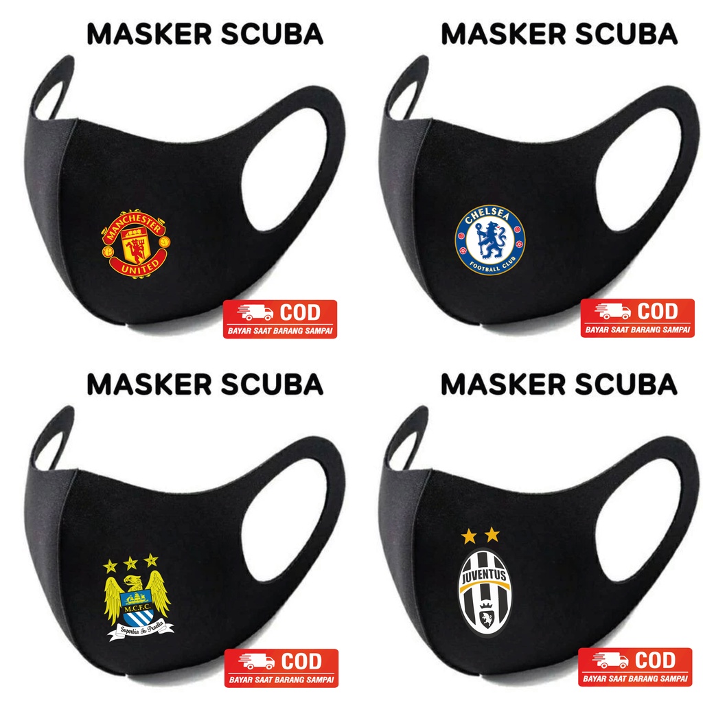 masker logo bola / masker anti air / masker / masker scuba original / masker scuba / cod / SGF