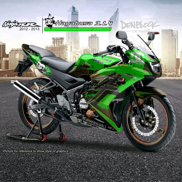 decal ninja rr new hijau hayabusa fullbody custom
