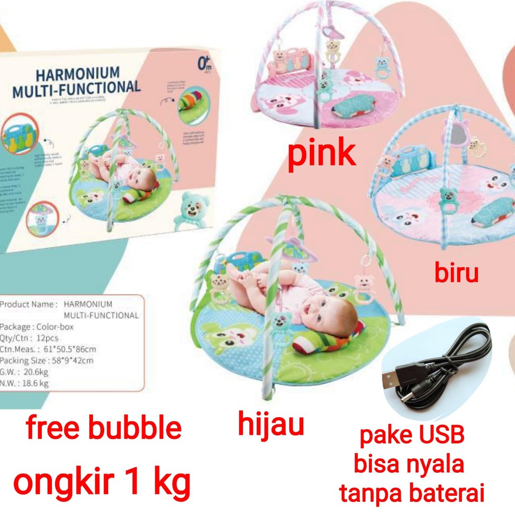 (FC) Product Original Baby GYM Circle Piano/Playgym Musical Bulat