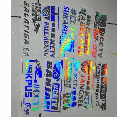 

HOLOGRAM stiker sticker CCTV truck mania sodrek