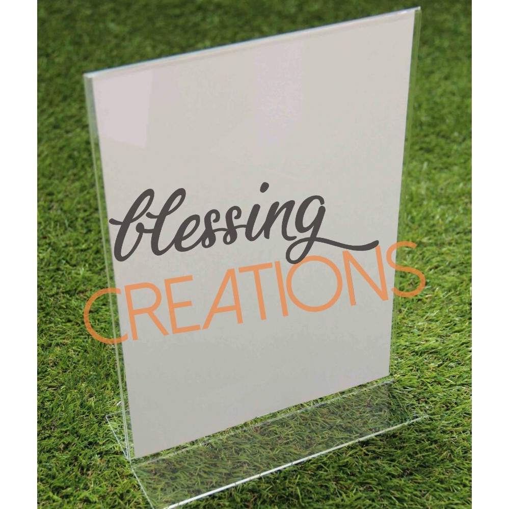 

TENT CARD ACRYLIC/AKRILIK A4 TEGAK PORTRAIT TERMURAH TERLARIS