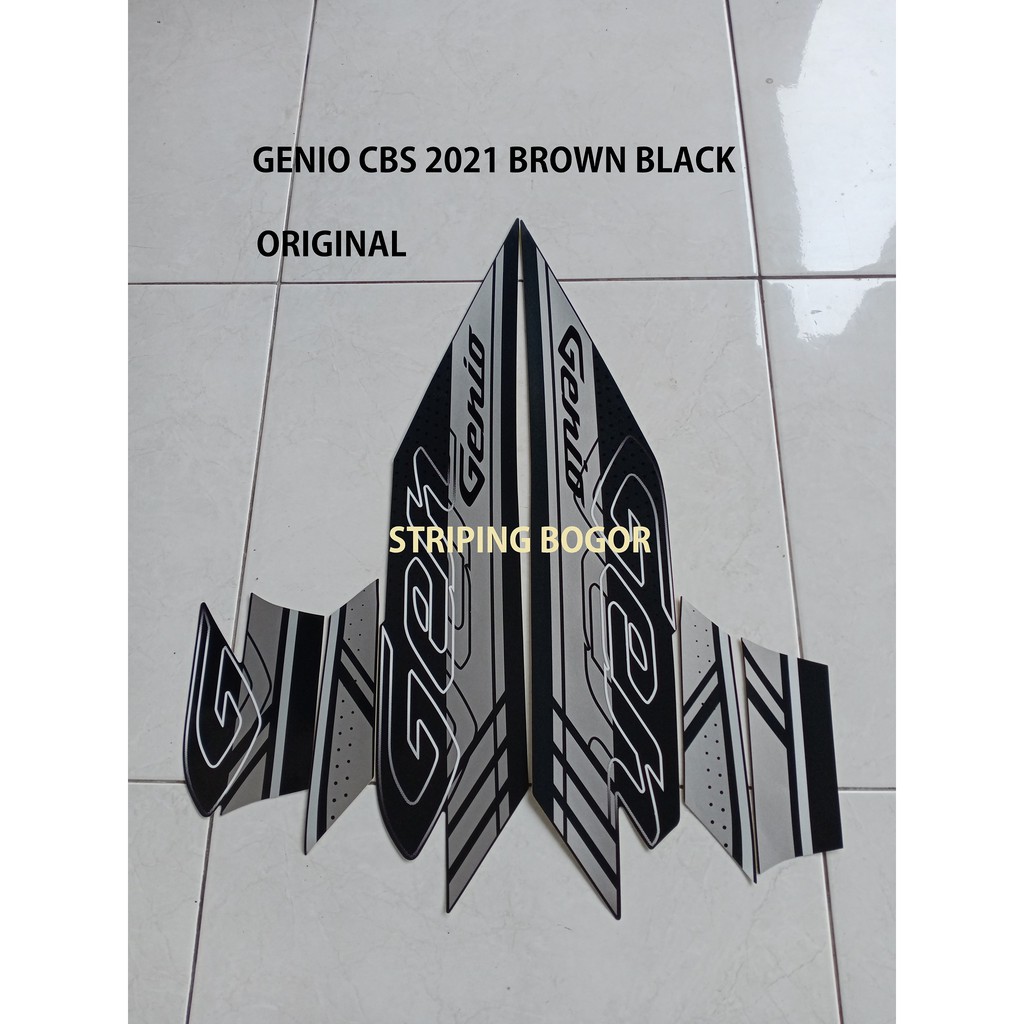 Sticker Motor Honda Genio CBS 2021 Brown Black