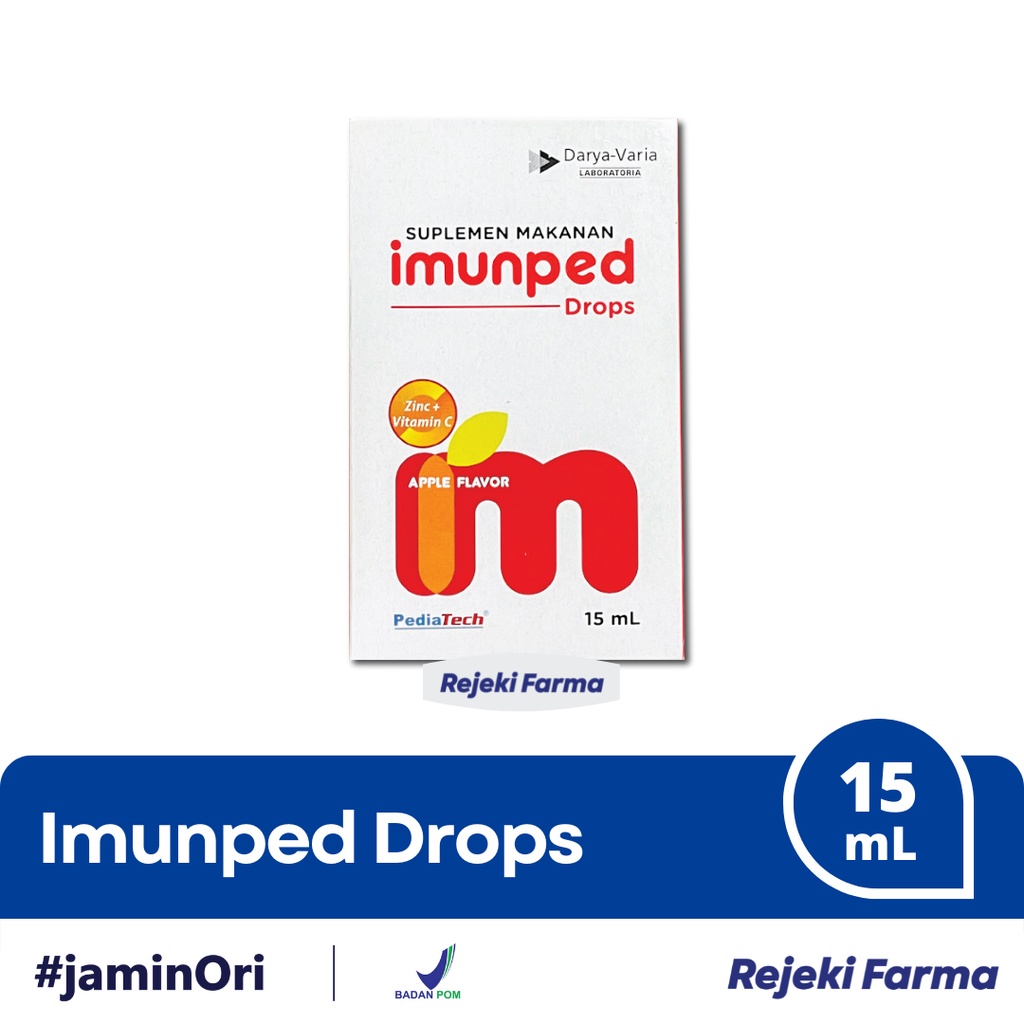 Jual Imunped Drops 15 mL Suplementasi Zinc & Vitamin C ( Drop 15mL
