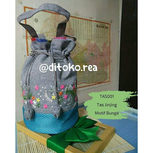 Tas Jinjing Motif Bunga