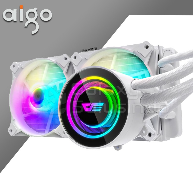 AIGO DARKFLASH DX240 TWISTER ARGB Liquid CPU Cooler - White