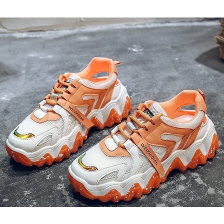 FREE BOX Sneakers Wanita Orange [REAL PICT]