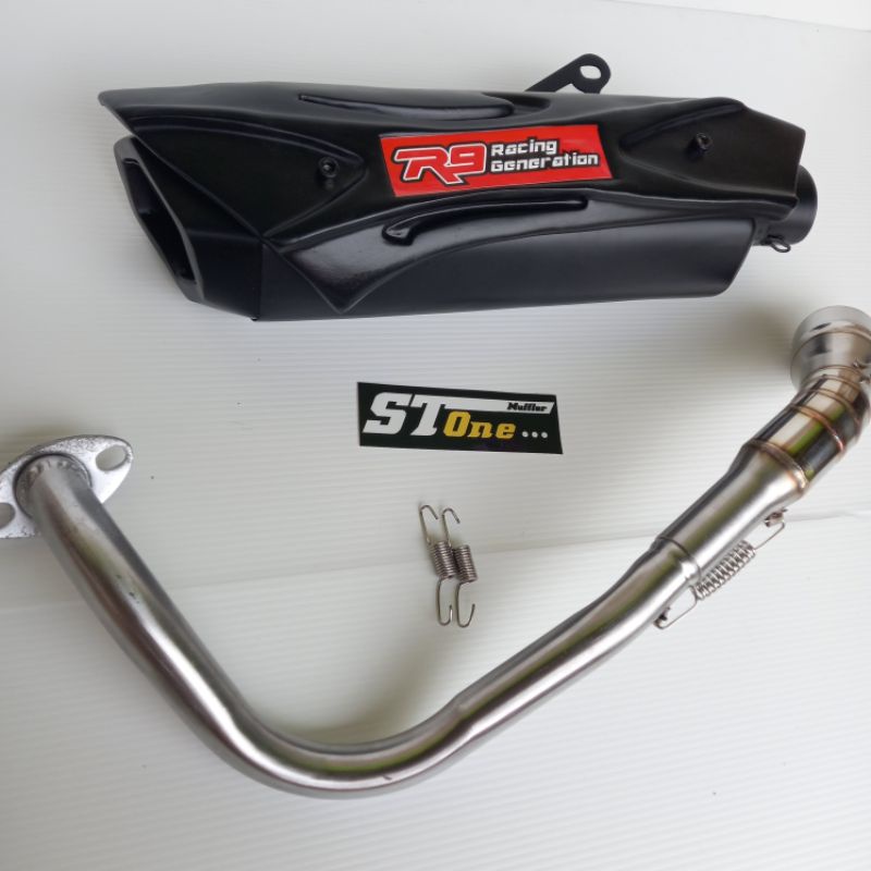 knalpot racing vario- vario 125 vario 150 vario 160 vario 2022  knalpot racing r9 misano