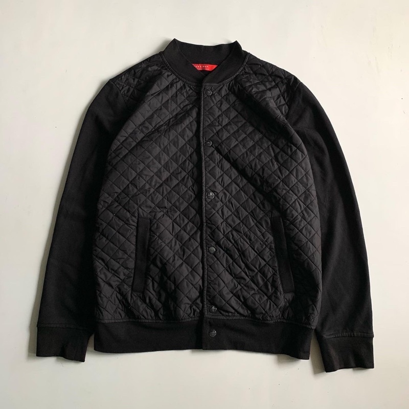 Zara Man Cardigan Quilted Jacket