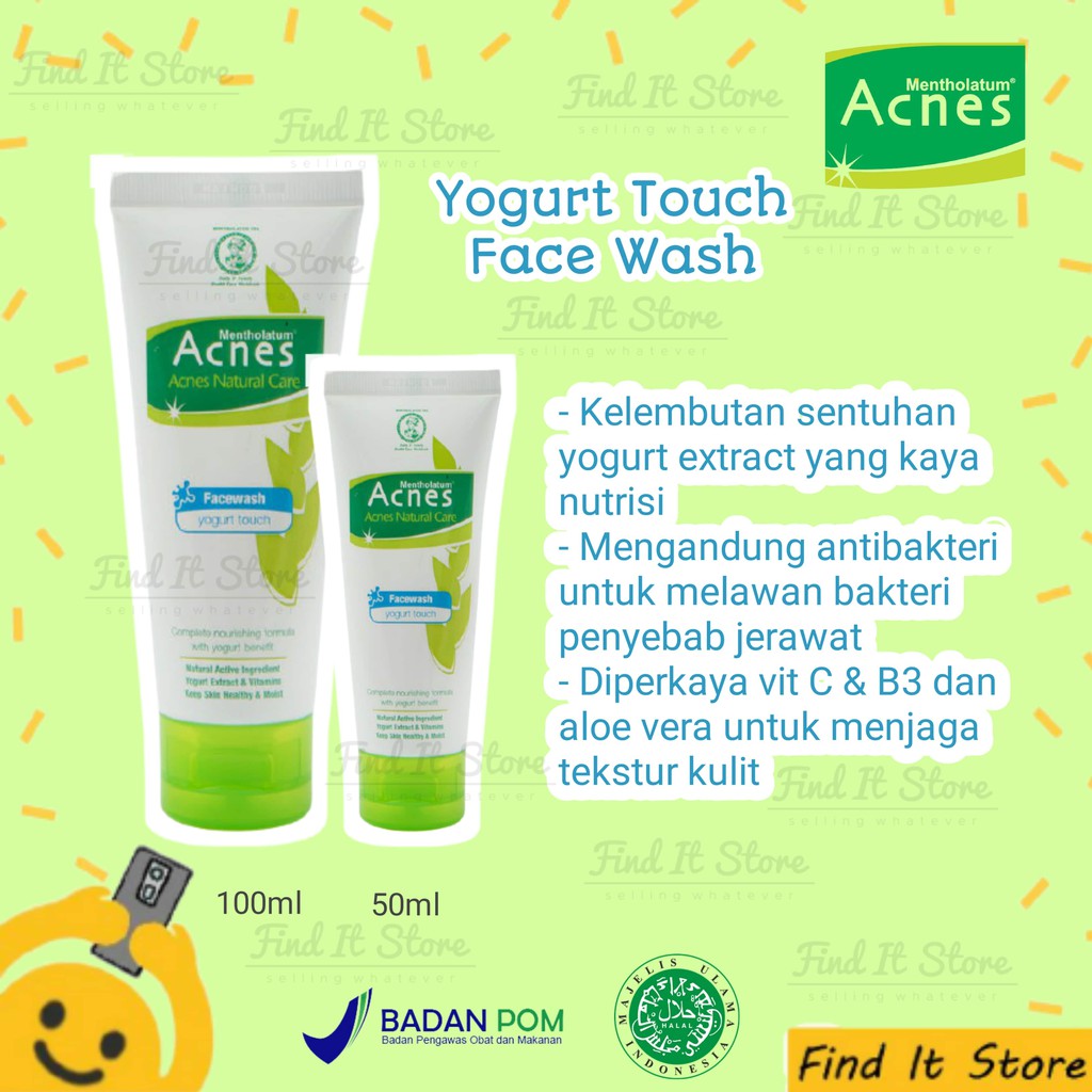 Acnes Natural Care Treatment | Facial Wash Series | Sabun Wajah untuk Kulit Berjerawat | Acne Care