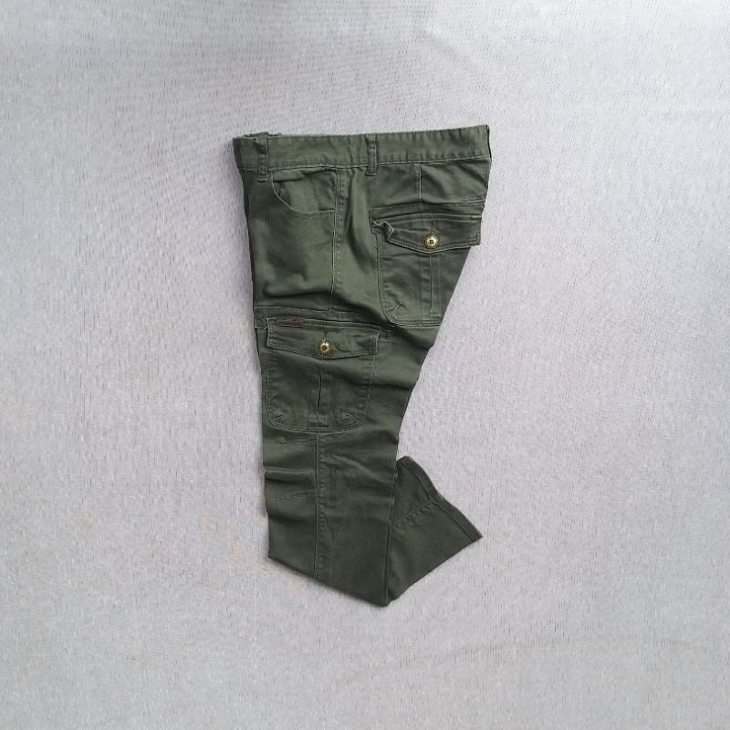 VEGA VINTAGE DENIM CELANA CARGO ARMY PANJANG SECOND SIZE 34