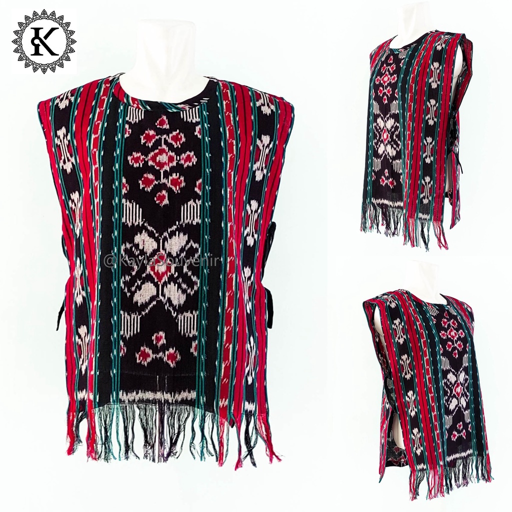 Outer Rompi Tenun / Vest Tenun Pria Wanita - Kain Etnik