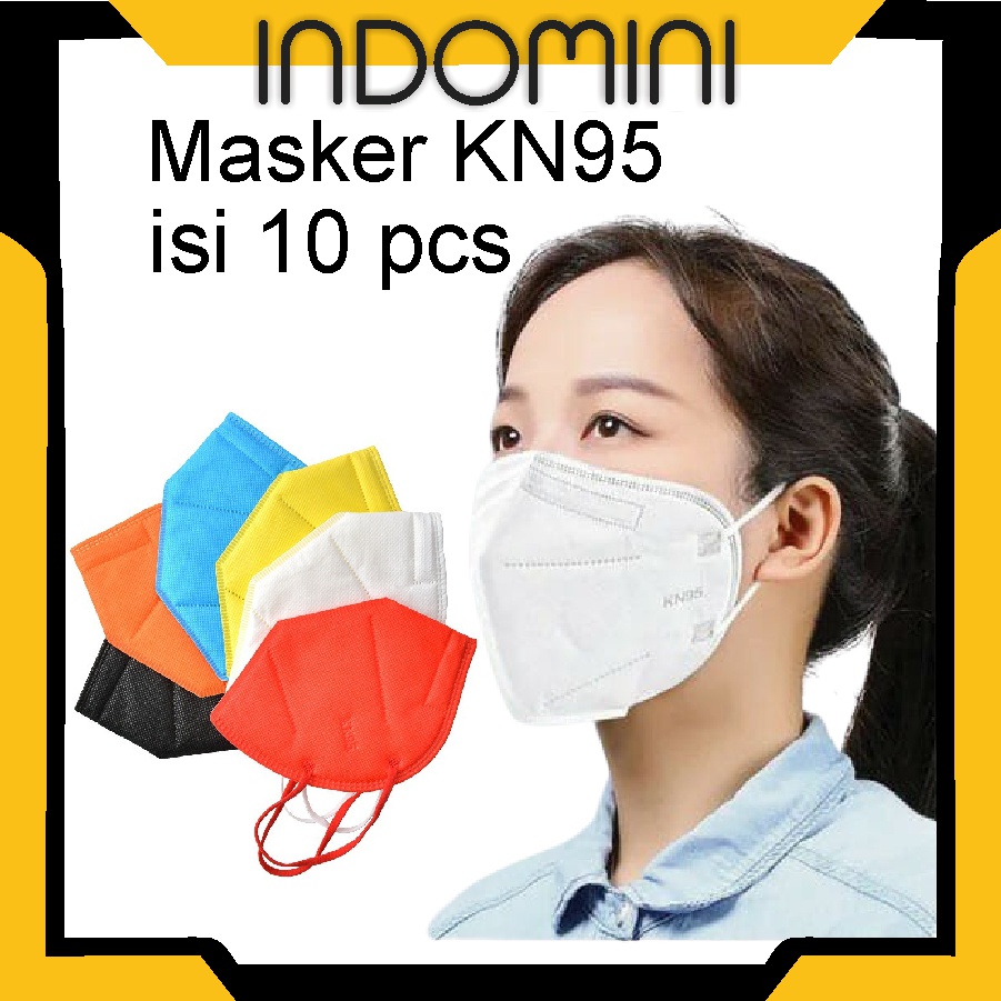 INDOMINI R483 Masker KN95 isi 10pcs Disposable Mask High Protection