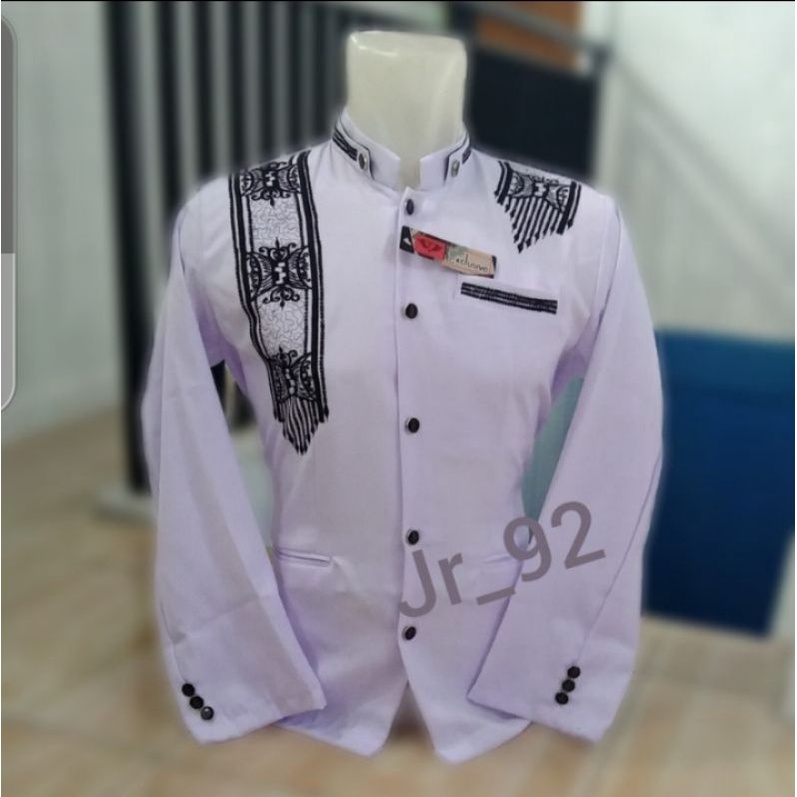 Jasko Dewasa putih Bordir terbaru Sorban Aceh