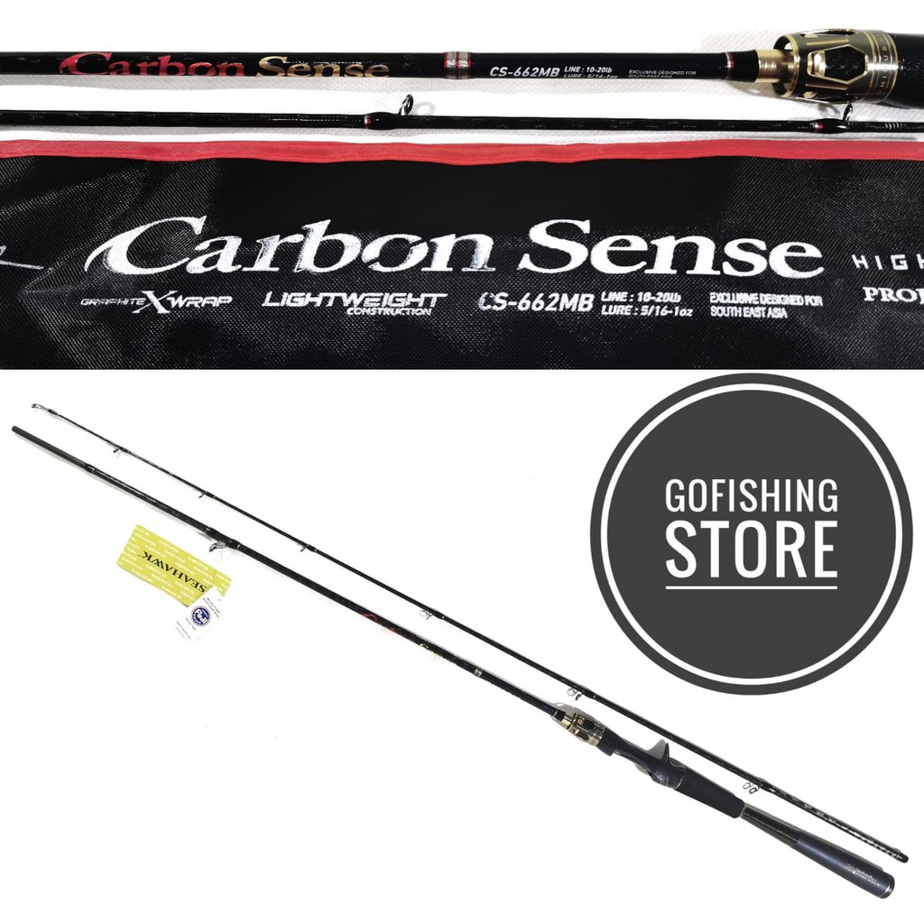 rod seahawk carbon sense