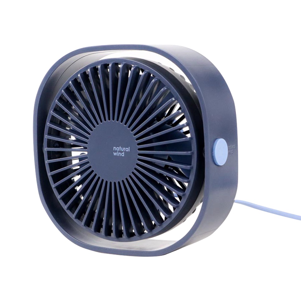 3Life Kipas Angin Mini Fan USB 3 Speed Blue Saku Desktop Fan USB Only Kantong Silent Sound Mode Lipat Putar