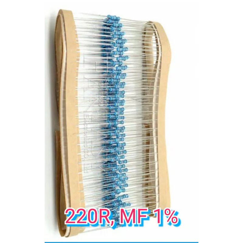 10pcs RESISTOR ANEKA NILAI , 1/4 WAT MF 1 %CHINA