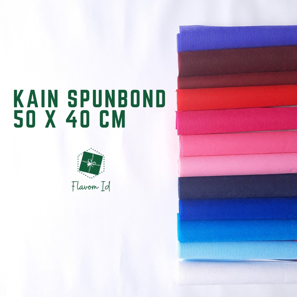 

Kain Spunbond Untuk Buket Ukuran 50 x 40 cm (65-75 gsm)