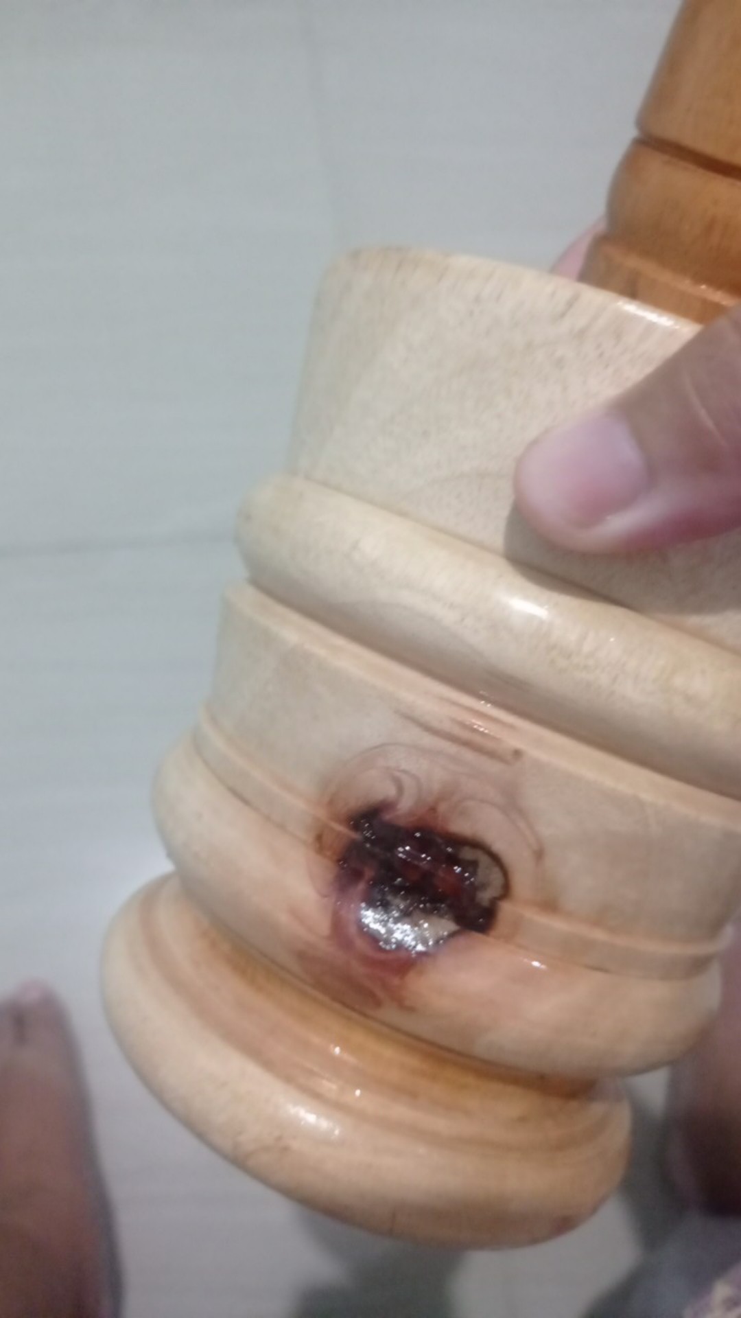 Lumpang Kayu Tradisional Kayu Mahoni Ukuran Kecil! Kuat Tidak Mudah Patah