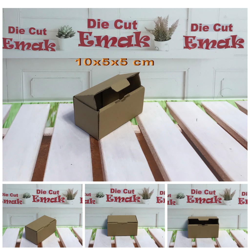 

kardus uk.10x5x5 cm kotak box karton Die Cut