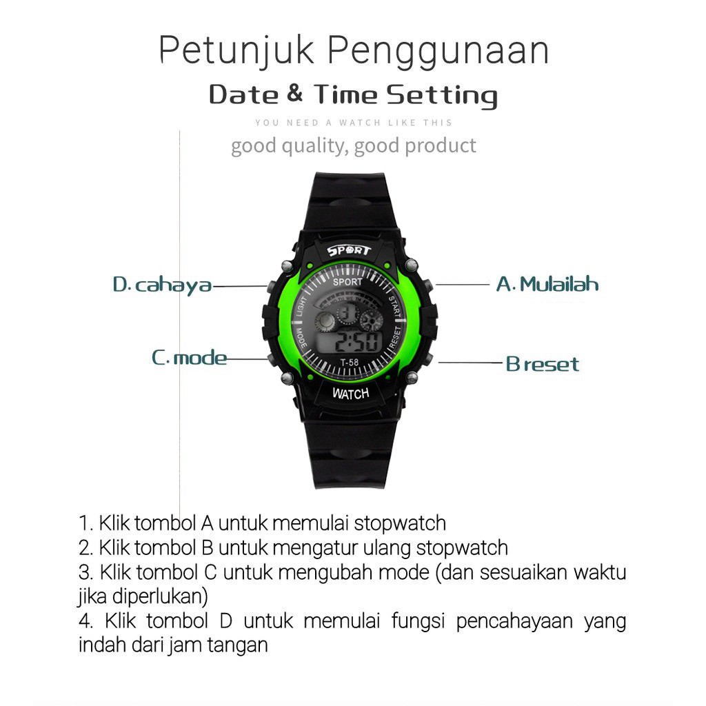 Jam Tangan Pria Wanita Couple Digital Sport Strap Ruber untuk Anak Laki Perempuan Model S-1790 Keren Sporty Untuk Kado Hampers Ulang Tahun Terlaris Harga Murah Promo Grosir COD