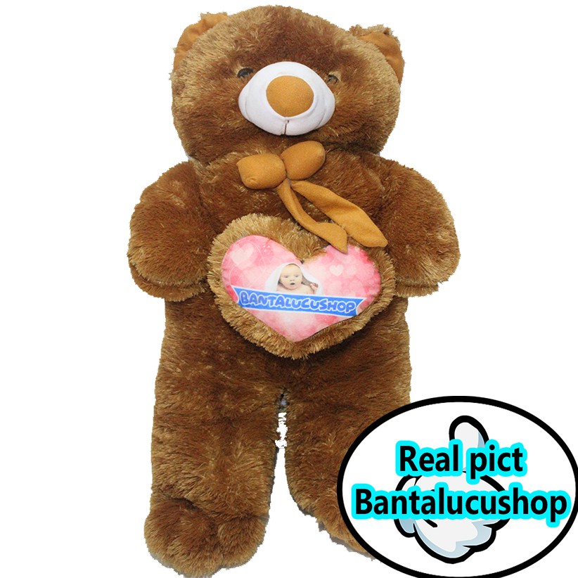 Boneka teddy bear love custom