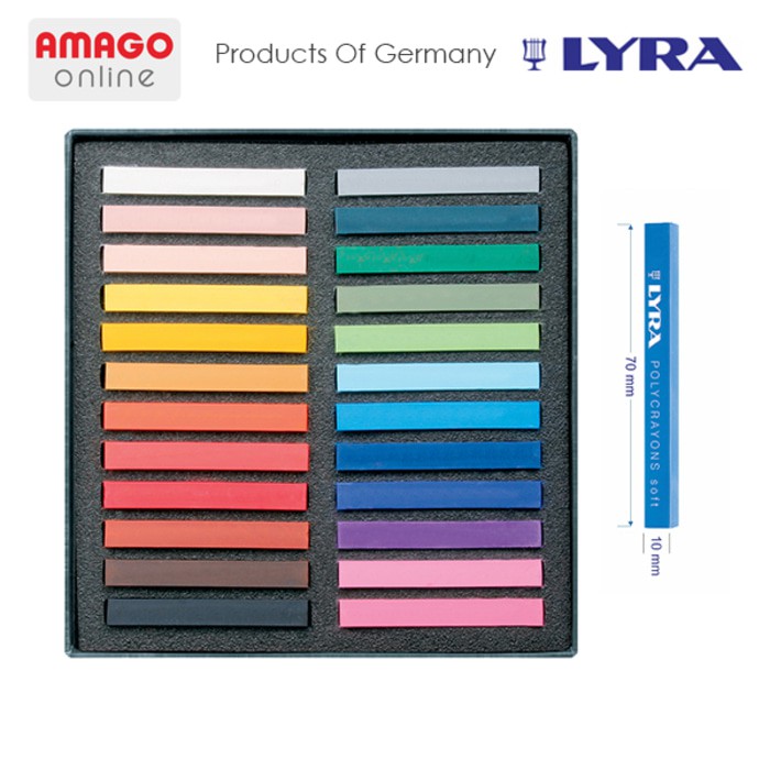 LYRA POLYCRAYON ARTIST STICK SOFT / 24 COLORS - 5651240