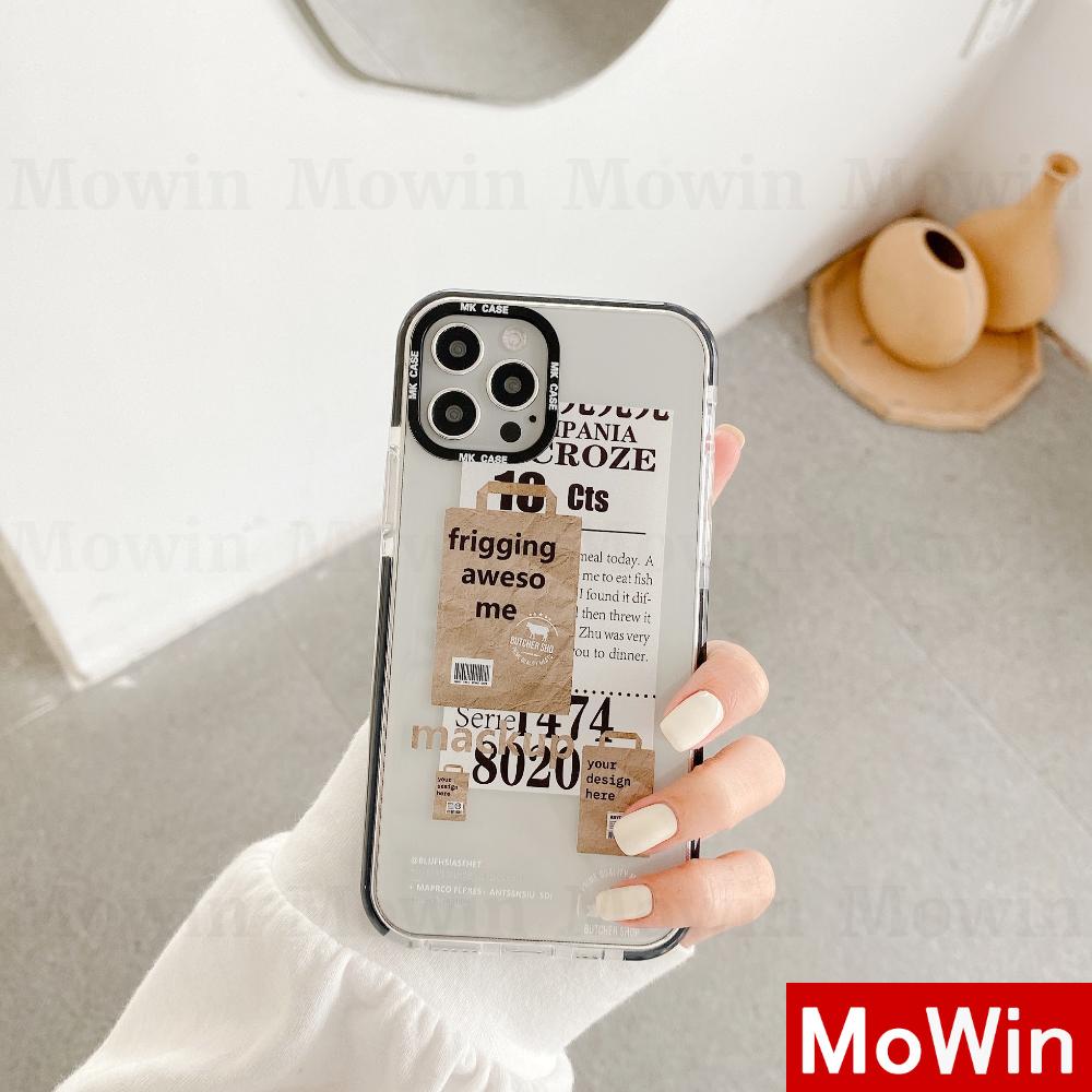 Mowin Soft Case Tpu Transparan Shockproof Motif Graffiti Untuk Iphone 12 Pro Max Mini 8 7plus Xr Pro 11 8plus 12 Max Se2020 Xs
