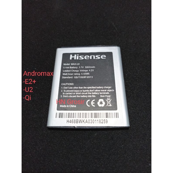 Baterai batre hp Andromax E2+ / U2 / Qi / E2 plus LI37190A original Battery hp