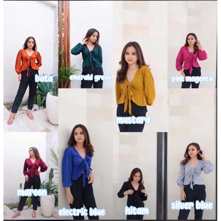 FLORY TOP BLOUSE OUTER • Blueble •-1