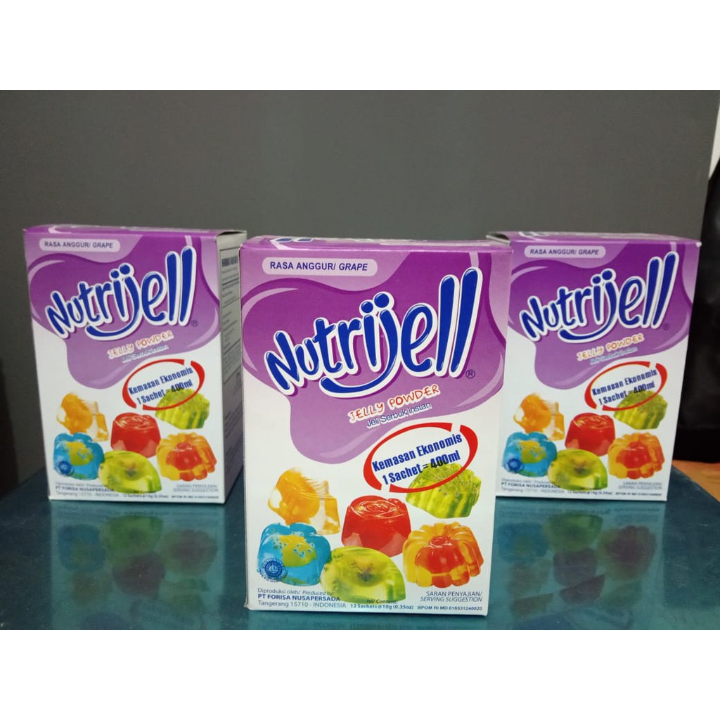 MURAH!!! NUTRIJELL JELLY POWDER AGAR RASA ANGGUR