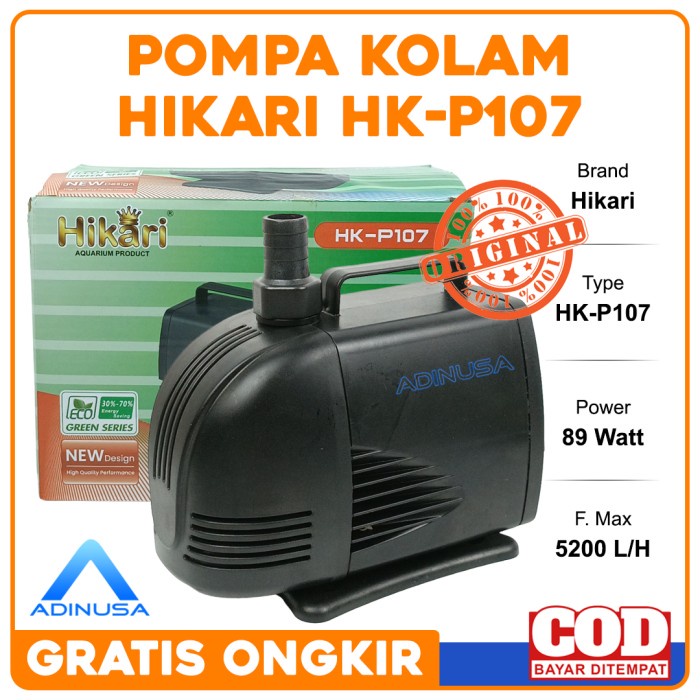 POMPA KOLAM HIKARI HK P 107 WP AQUARIUM HIDROPONIK AKUARIUM