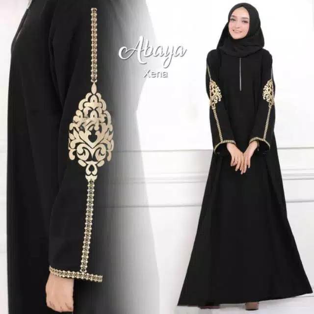 ALMA ABAYA ARAB ABAYA HITAM XENA (BUSUI)
