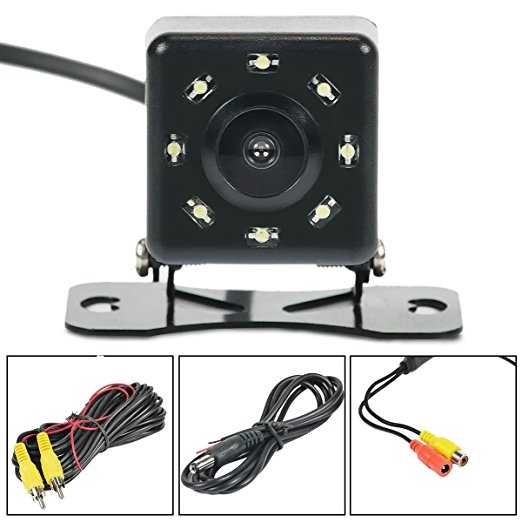 Kamera Parkir Belakang Mobil Car Rearview Camera 8 LED Nightvision