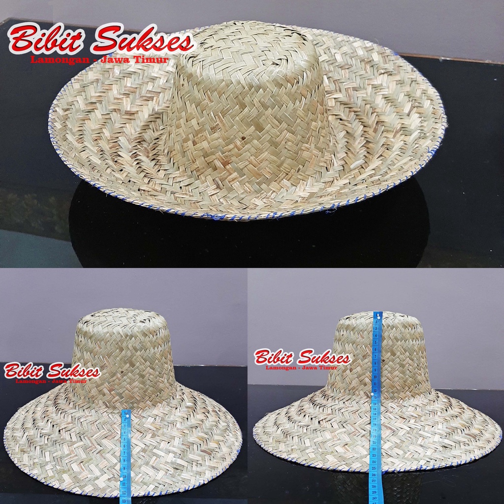 Topi Anyaman Pandan  Ukuran Besar Untuk Topi Berkebun / Topi Bertani