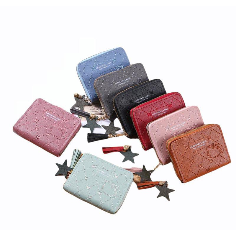 D8859 Dompet Koin Mini Wanita Hello Kitty Import