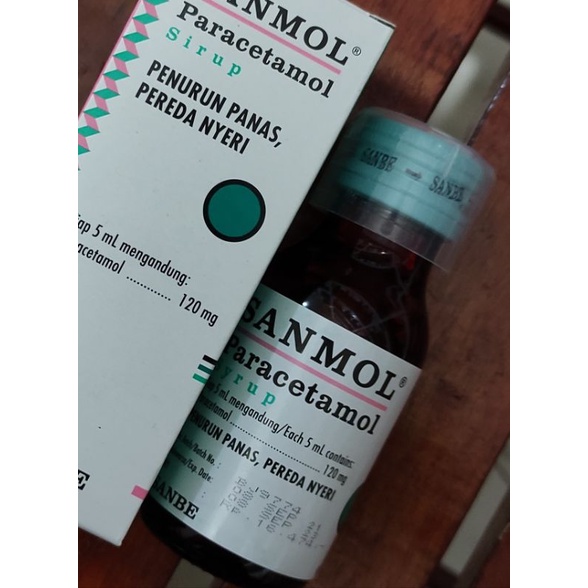 Sanmol Paracetamol  120 Mg/ 60 Ml / Meringankan nyeri / Sakit Kepala / Sakit Gigi / Menurunkan Demam
