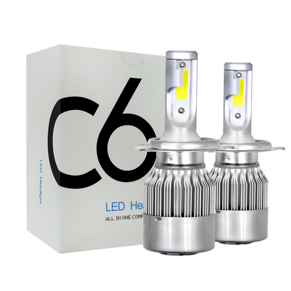 H4 HB2 9003 600W 72000LM LED Headlight Kit High//Low Beam Bulbs White 6000K Power