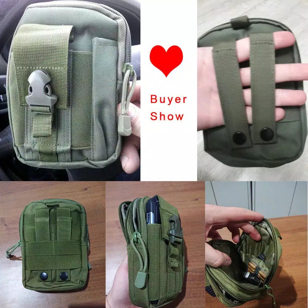 Tas pinggang HP pria Tactical Army Military Militer Molle pouch bag Outdoor