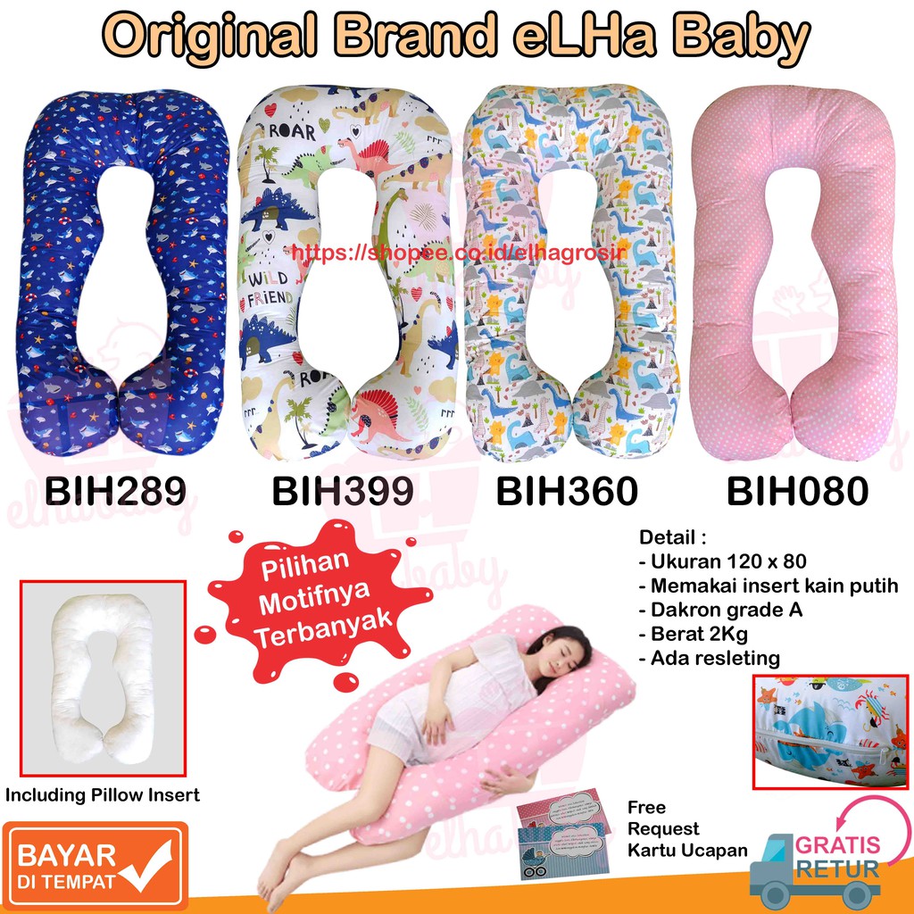 Bantal Ibu Hamil Perlengkapan Ibu Hamil Sarung Bantal Ibu Hamil Guling Hamil Kado Lahiran Baby Gift