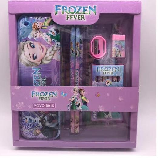 

[KODE 8AIJB] KJ !! STUDY SET STATIONERY PENSIL SET PAKET ALAT TULIS SEKOLAH KRKTER SPIDERMAN/ FROZEN/UNICORN 8015