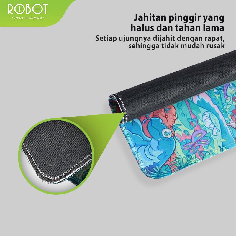 Mousepad Anti Slip Mouse Pad RP01 Gaming Polos Hitam Murah Rubber Original - Garansi Resmi 1 Tahun