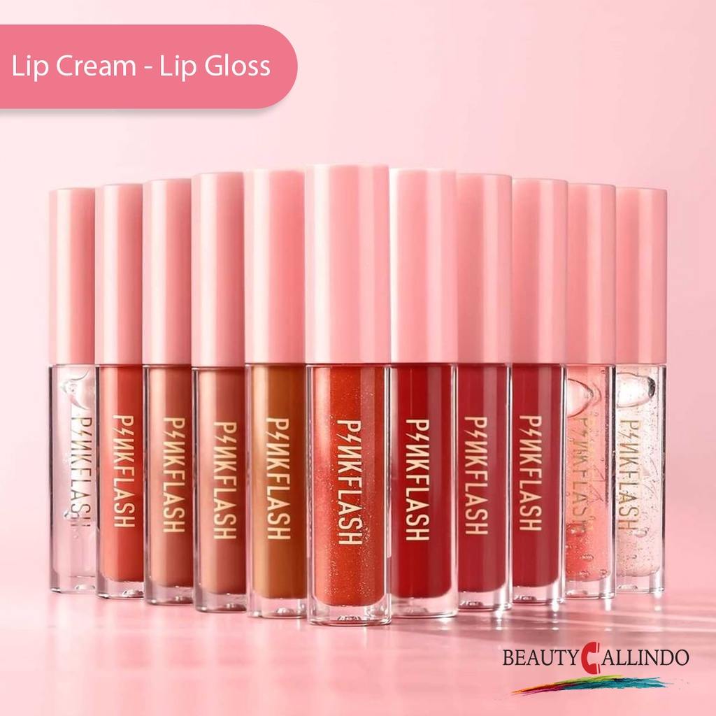 PINKFLASH L01 LASTING MATTE LIPCREAM| PINKFLASH L02 LASTING GLOSSY LIPGLOSS | PINK FLASH LIPCREAM LIPGLOSS