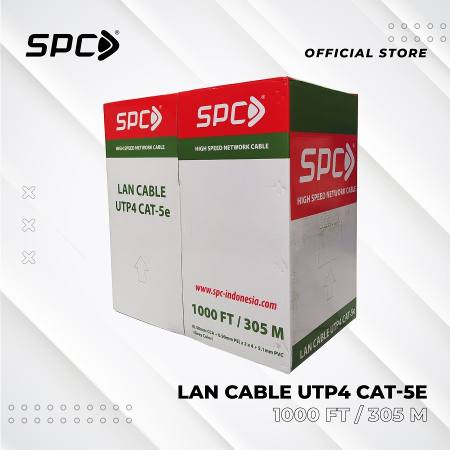 KABEL LAN UTP ZIMM LINK CAT 5e CCA 305m - SPC