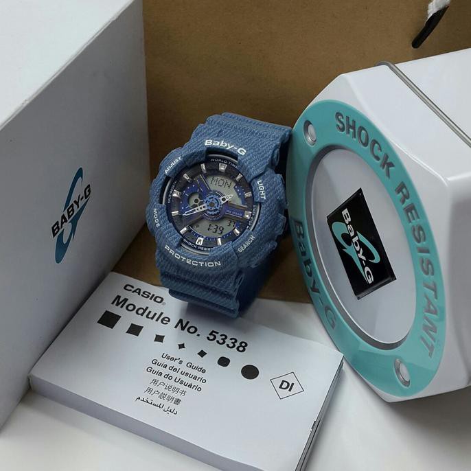 TERBARU JAM TANGAN WANITA CASIO BABY-G DENIM / JAM TANGAN CEWEK CASIO MURAH TERLARIS