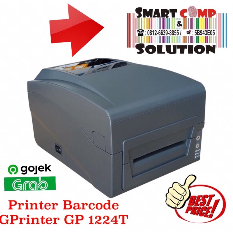 Printer Label Stiker Barcode GPrinter GP-1224T  / GP1224T / GP 1224T / GP 1224 Thermal Transfer