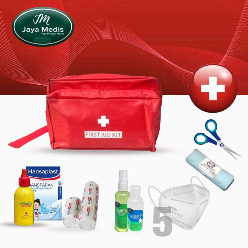 Tas Pinggang Emergency / First Aid Kit + Isi Lengkap