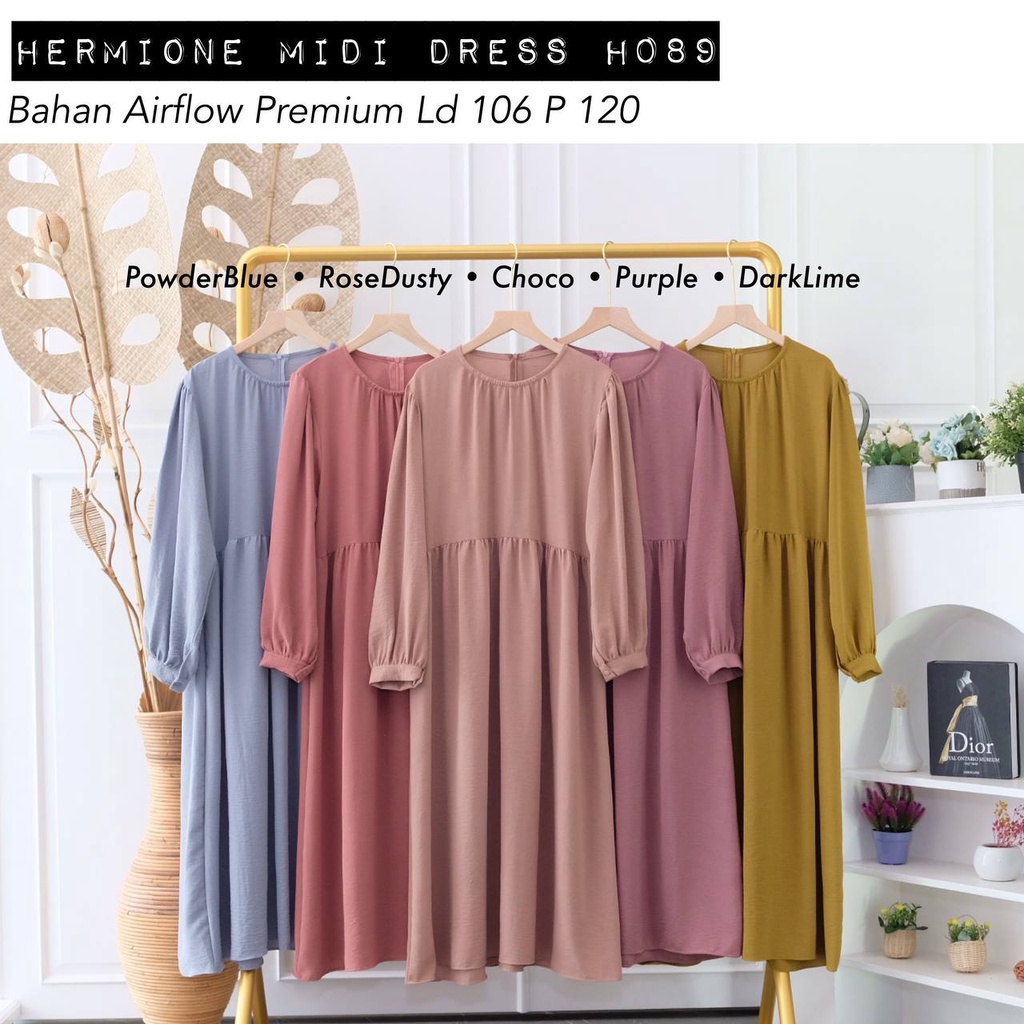 HERMIONE MIDI DRESS / ATASAN WANITA / ATASAN PESTA