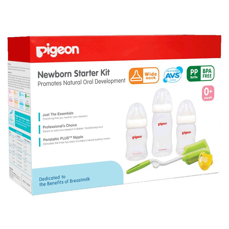 Newborn Starter kit pigeon ( paket botol bayi set )